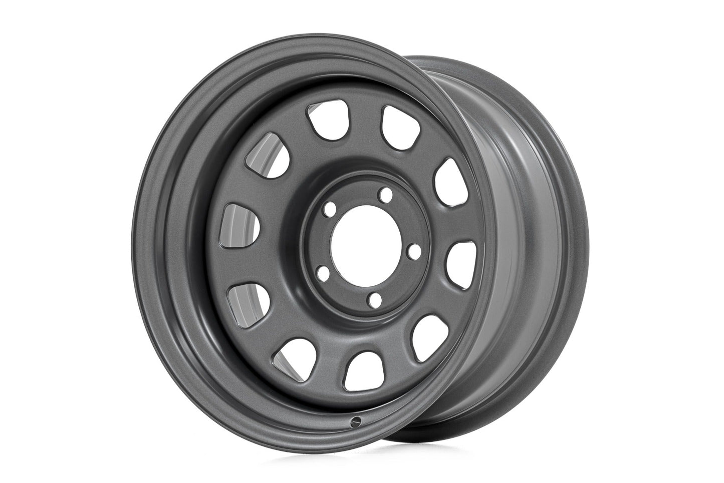 Rough Country RC158545G Steel Wheel | Gray | 15x8 | 5x4.5 | 3.30 Bore | -19