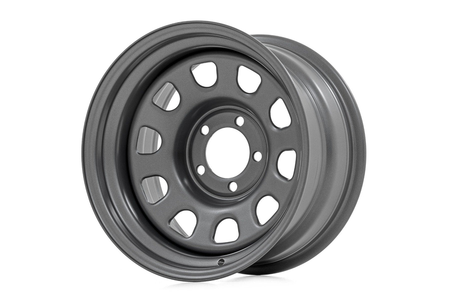 Rough Country RC51-5165G Steel Wheel | Gray | 15x10 | 5x4.5 | 3.30 Bore | -39