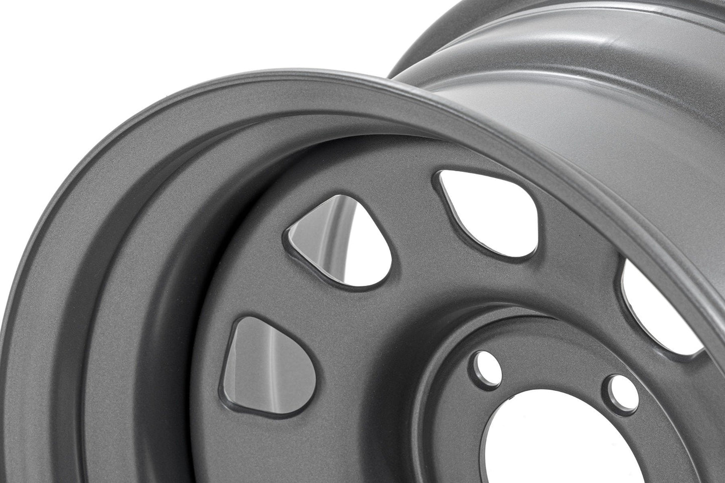 Rough Country RC51-6883G Steel Wheel | Gray | 16x8 | 6x5.5 | 4.25 Bore | -12