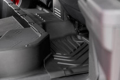 Rough Country FF-71224 Flex Fit Floor Mats | Front & Rear | Crew | Toyota Tacoma 2WD/4WD (2024-2026)