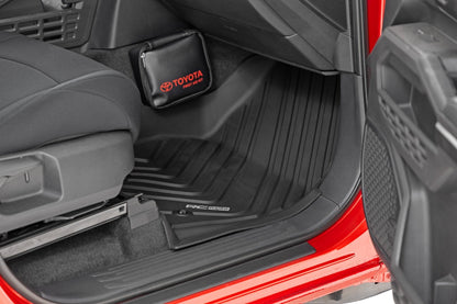 Rough Country FF-7122 Flex Fit Floor Mats | Front | Crew | Toyota Tacoma 2WD/4WD (2024-2026)