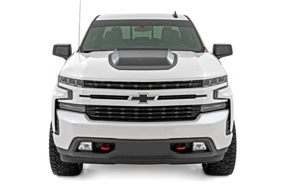Rough Country HS10010-GXG Hood Scoop | GXG Tungsten | Chevy Silverado 1500 2WD/4WD (2019-2026 & Classic)