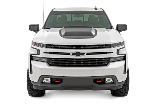 Rough Country HS10010-GXG Hood Scoop | GXG Tungsten | Chevy Silverado 1500 2WD/4WD (2019-2026 & Classic)