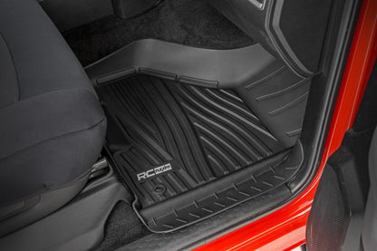 Rough Country FF-31213 Flex-Fit Floor Mats | FR & RR | Crew Cab | Ram 1500 2WD/4WD (2012-2018 & Classic)