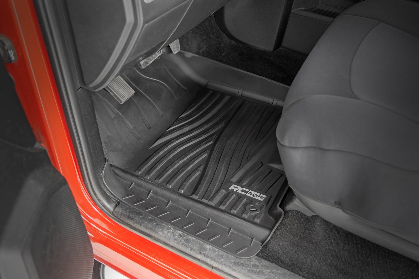 Rough Country FF-3121 Flex-Fit Floor Mats | FR | Crew Cab | Ram 1500 2WD/4WD (2012-2018 & Classic)