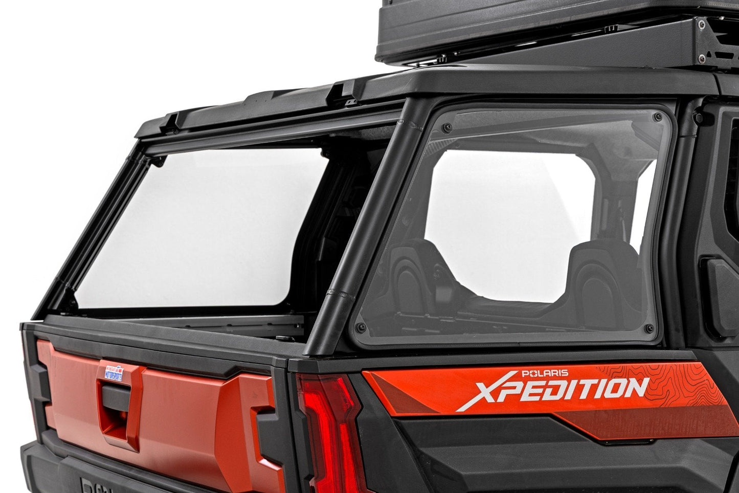 Rough Country 93196 Bed Side Rear Windows | Scratch Resistant | Polaris XPEDITION ADV 5