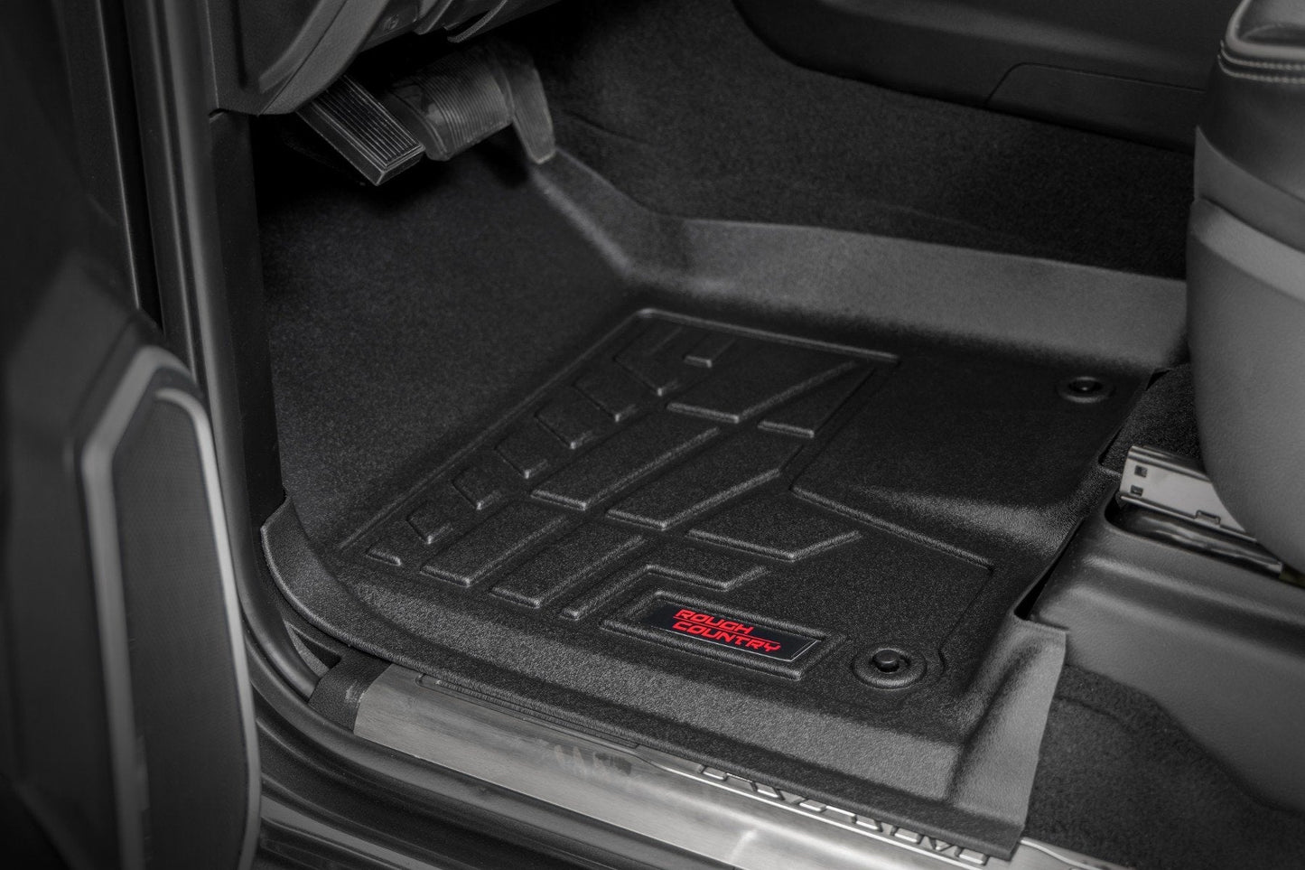 Rough Country SM31430 Sure-Fit Floor Mats | Front & Rear | Crew | Ram 2500/3500 2WD/4WD (2019-2026)