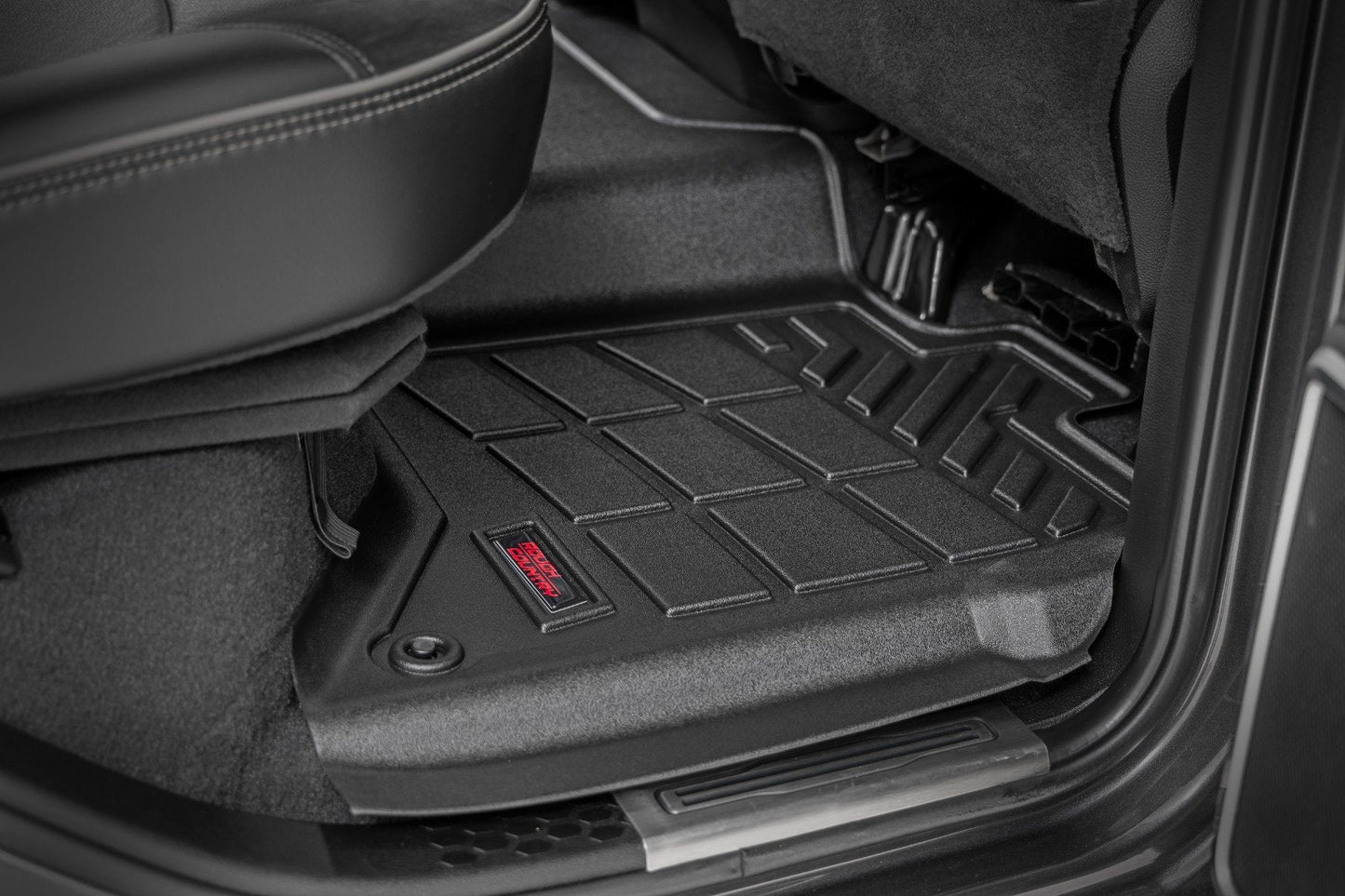 Rough Country SM31430 Sure-Fit Floor Mats | Front & Rear | Crew | Ram 2500/3500 2WD/4WD (2019-2026)