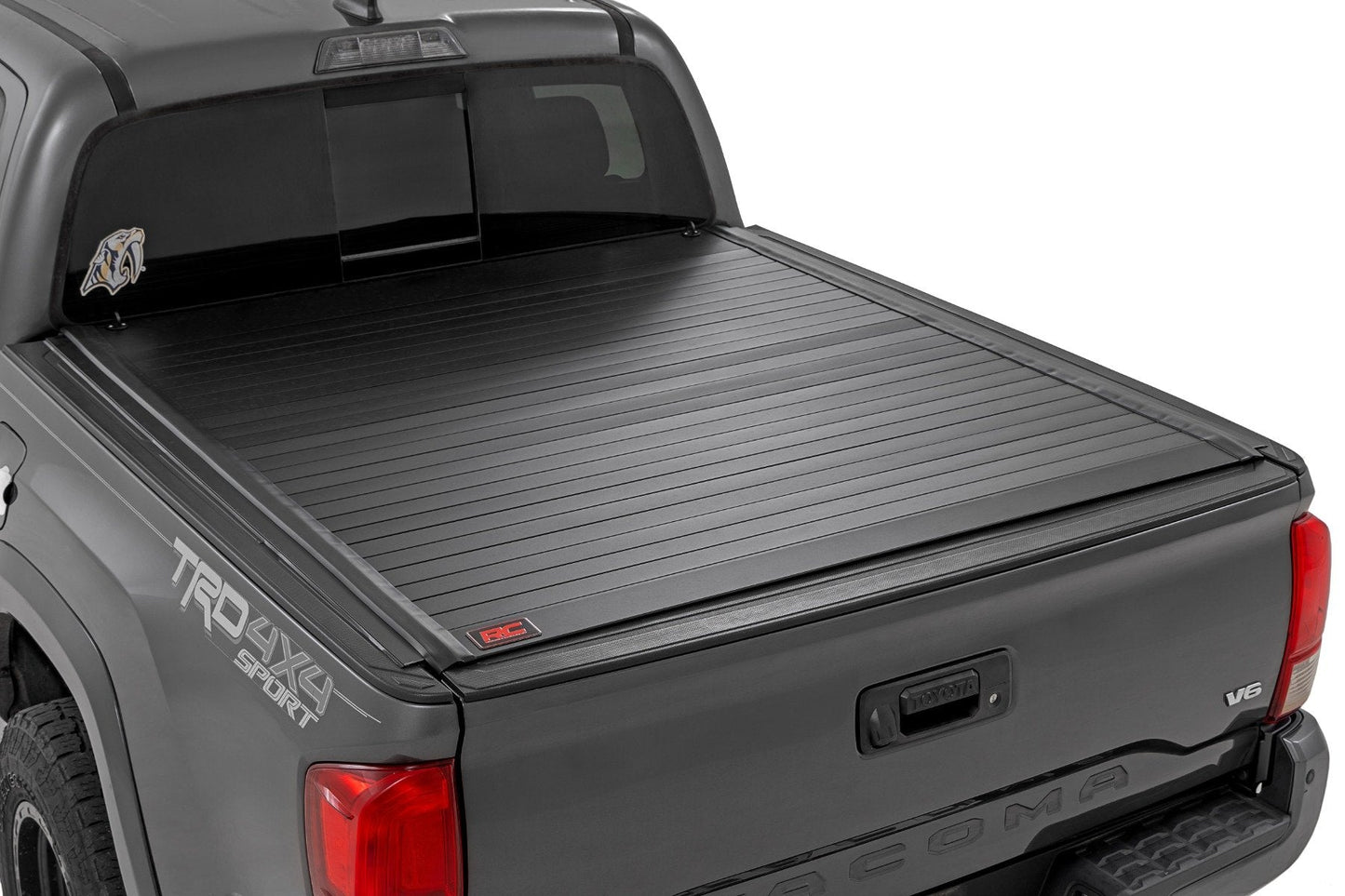 Rough Country 50420500 Hard Roll Up Bed Cover | 5' Bed | Toyota Tacoma 2WD/4WD (2016-2023)