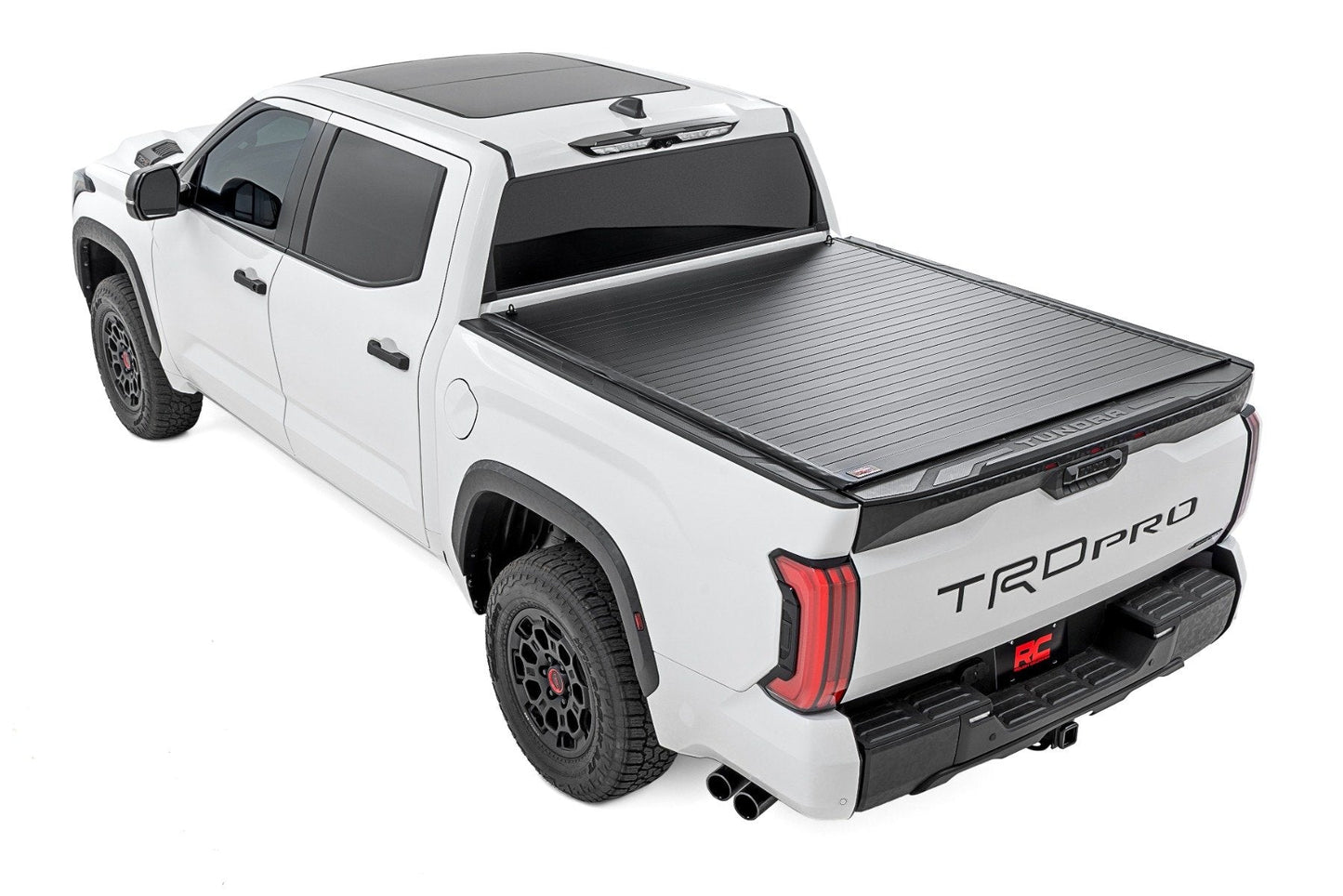 Rough Country 50514551 Hard Roll Up Bed Cover | 5'7" Bed | Toyota Tundra 2WD/4WD (2022-2025)