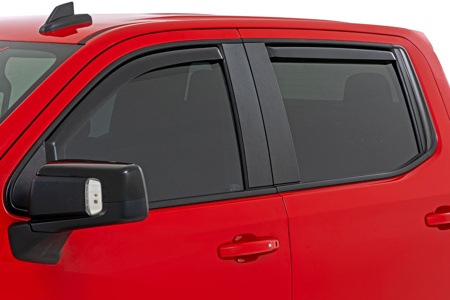 Rough Country 811924 Side Window Deflectors | In Channel Rain Guard | Chevy/GMC 1500/2500HD/3500HD (19-26 & Classic)