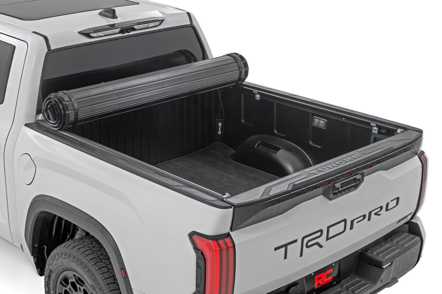 Rough Country 50514551 Hard Roll Up Bed Cover | 5'7" Bed | Toyota Tundra 2WD/4WD (2022-2025)