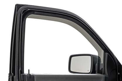 Rough Country 840924 Side Window Deflectors | In Channel Rain Guard | Ram 1500/2500/3500 (10-25 & Classic)