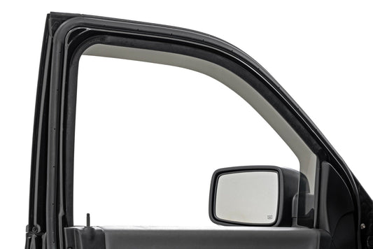 Rough Country 840924 Side Window Deflectors | In Channel Rain Guard | Ram 1500/2500/3500 (10-25 & Classic)