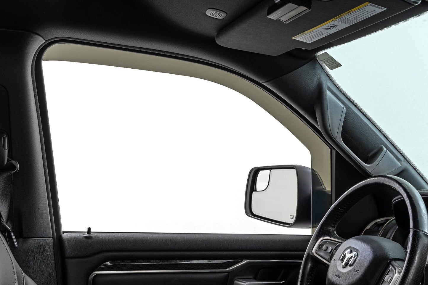 Rough Country 841924 Side Window Deflectors | In Channel Rain Guard | Ram 1500 (19-26)/1500 TRX (21-24)