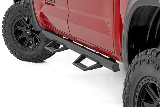Rough Country 71097 SRL2 Adj Aluminum Steps | CrewMax | Toyota Tundra 2WD/4WD (2022-2025)
