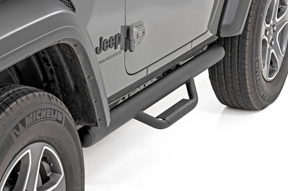Rough Country RCJ1846B Nerf Steps | Full Length | 2 Door | Jeep Wrangler JL 4WD (2018-2025)
