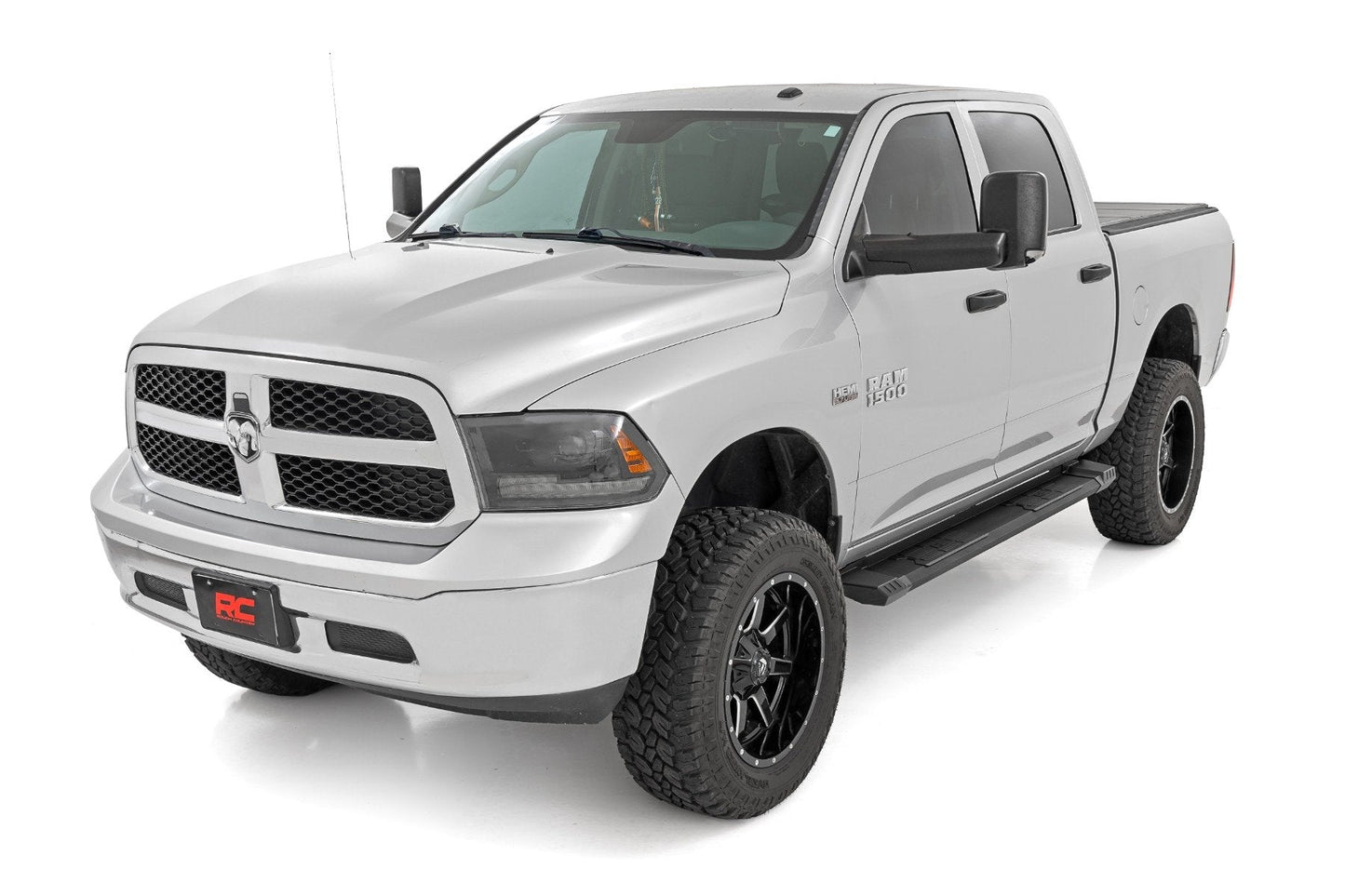 Rough Country SRB091785A HD2 Running Boards | Crewmax Cab | Ram 1500/2500/3500 2WD/4WD (2010-2025 & Classic)