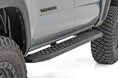Rough Country 44012 RPT2 Running Board | Double Cab | Black | Toyota Tacoma 2WD/4WD (2016-2023)