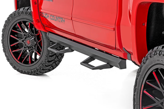 Rough Country 11018 SRL2 Adj Aluminum Step | Crew Cab | Chevy/GMC 1500/2500HD/3500HD (07-18 & Classic)