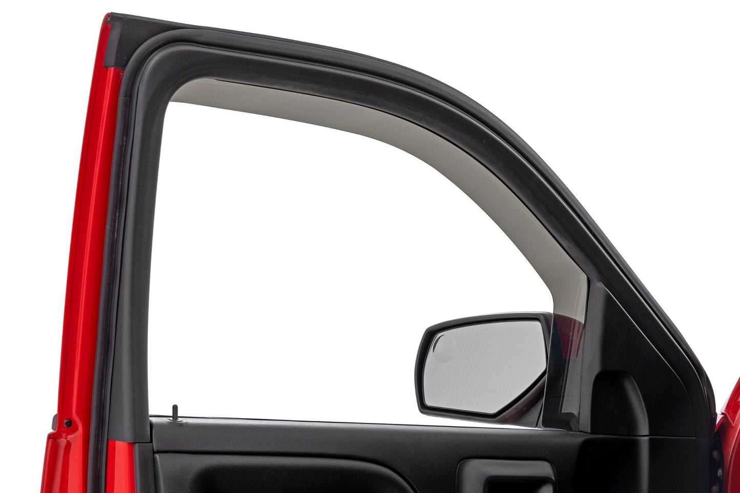 Rough Country 811419 Side Window Deflectors | In Channel Rain Guard | Chevy/GMC 1500/2500HD/3500HD 2WD/4WD