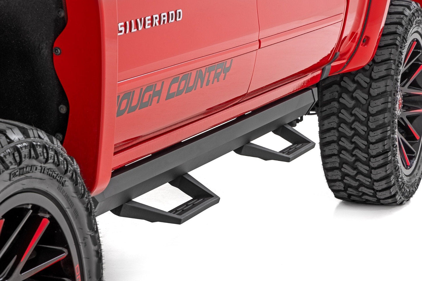 Rough Country 11018 SRL2 Adj Aluminum Step | Crew Cab | Chevy/GMC 1500/2500HD/3500HD (07-18 & Classic)