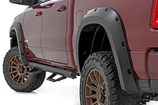 Rough Country F-D319205-PRV Pocket Fender Flares | PRV Delmonico Red | Ram 1500 2WD/4WD (2025-2026)