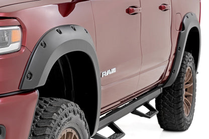 Rough Country F-D319205-PRV Pocket Fender Flares | PRV Delmonico Red | Ram 1500 2WD/4WD (2025-2026)