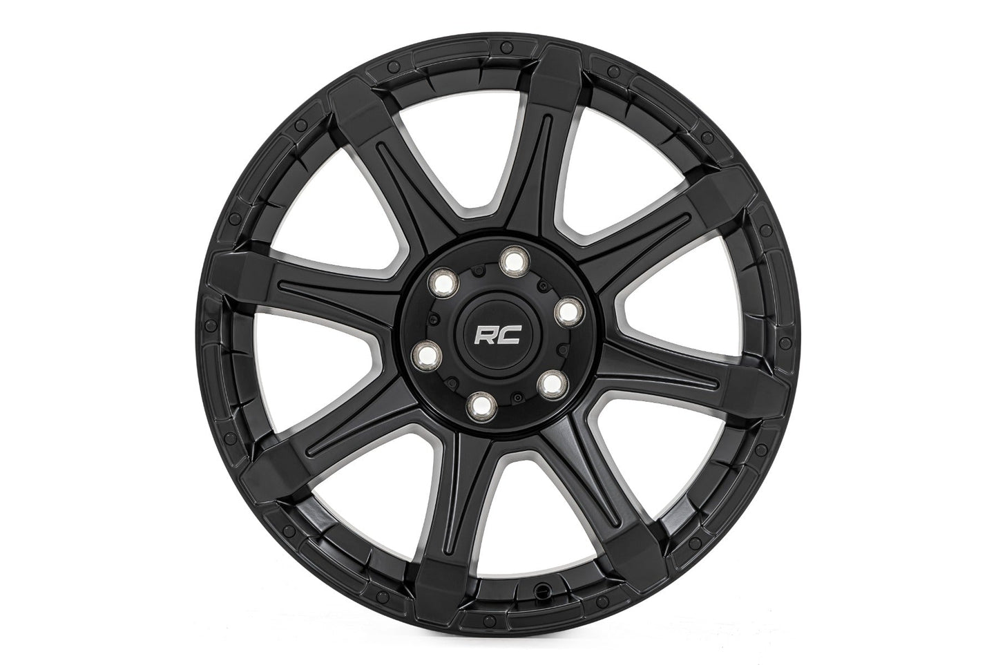 Rough Country 81201817A Rough Country 81 Series Wheel | One-Piece | Semi Gloss Black | 20x10 | 6x135 | -19mm