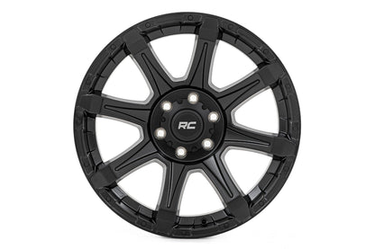 Rough Country 81201817A Rough Country 81 Series Wheel | One-Piece | Semi Gloss Black | 20x10 | 6x135 | -19mm