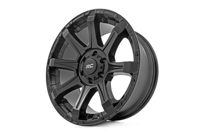 Rough Country 81202412 Rough Country 81 Series Wheel | One-Piece | Semi Gloss Black | 20x10 | 6x5.5 | -25mm
