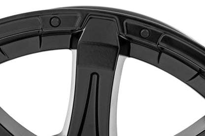 Rough Country 81201817A Rough Country 81 Series Wheel | One-Piece | Semi Gloss Black | 20x10 | 6x135 | -19mm