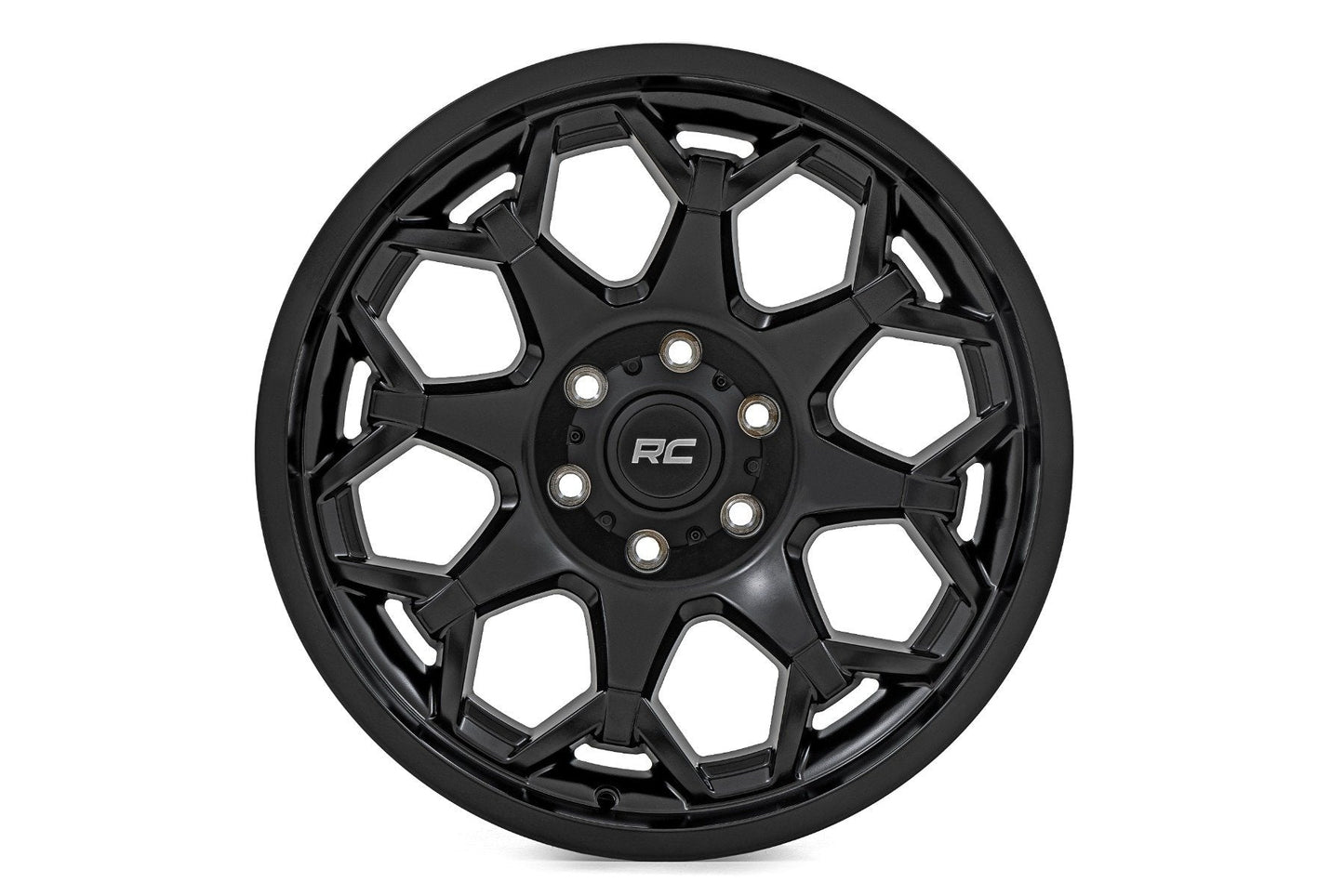 Rough Country 80200912A Rough Country 80 Series Wheel | One-Piece | Semi Gloss Black | 20x9 | 6x5.5 | 0mm
