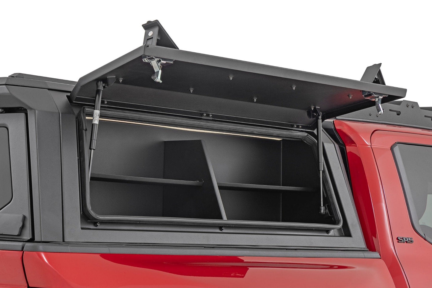 Rough Country 734075 Bed Cap Side Shelf Storage Bin | Passengers Side | Toyota Tacoma (16-26)