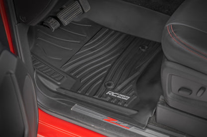 Rough Country FF-2141 Flex-Fit Floor Mats | Front | Chevy/GMC 1500/2500HD/3500HD (14-19 & Classic)