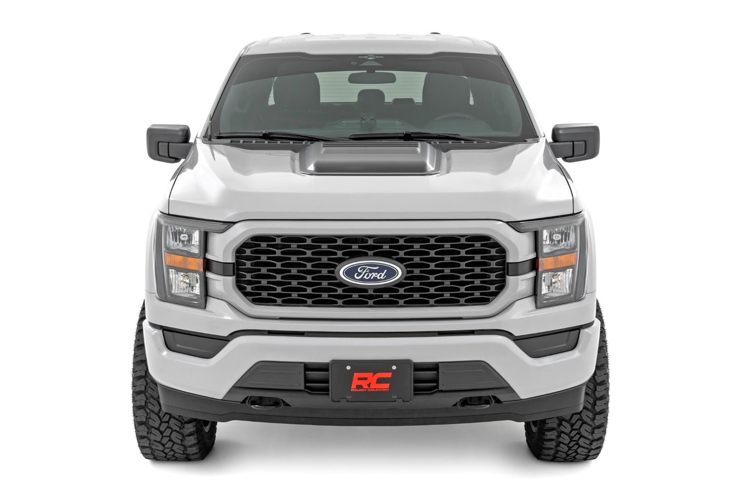 Rough Country HS30010-CN Hood Scoop | CN Code Orange | Ford F-150 2WD/4WD (2021-2025)