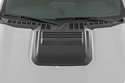 Rough Country HS30010-DR Hood Scoop | DR Avalanche Gray | Ford F-150 2WD/4WD (2021-2025)