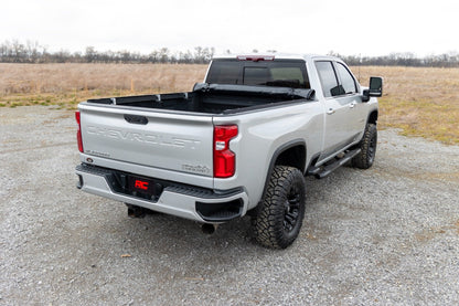 Rough Country 42120690 Soft Roll Up Bed Cover | 6'9" Bed | Chevy/GMC 2500HD/3500HD (20-25)