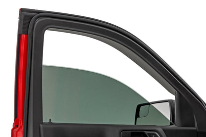 Rough Country 911924 Side Window Deflectors | Tape On Rain Guard | Chevy/GMC 1500/2500HD/3500HD (19-26 & Classic)