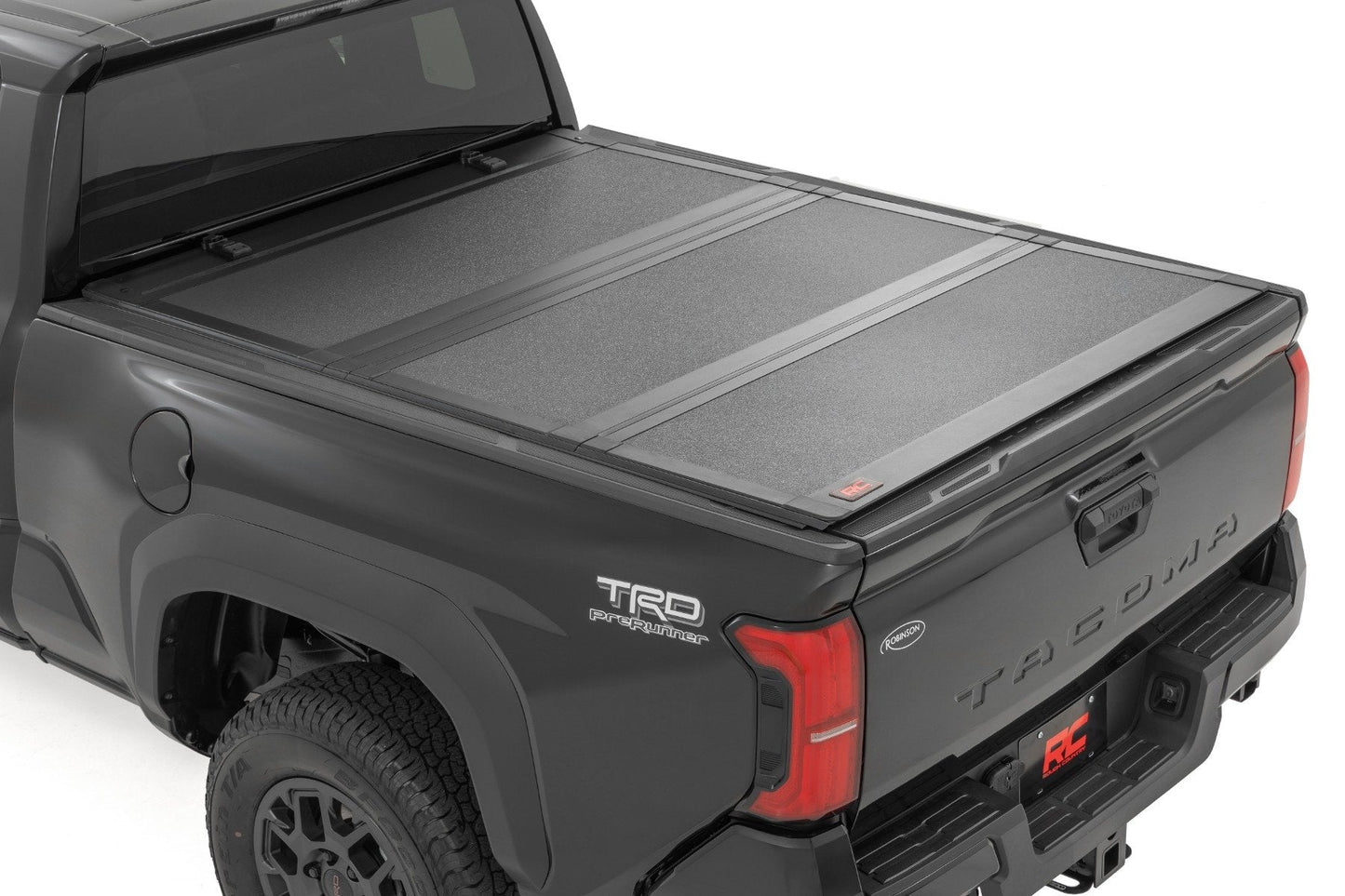 Rough Country 49420650 Hard Tri-Fold Flip Up Bed Cover | 6' Bed | Toyota Tacoma 2WD/4WD (2024-2026)