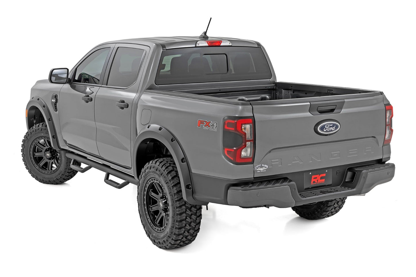 Rough Country F-F12401-G1 Pocket Fender Flares | G1 Absolute Black | Ford Ranger 2WD/4WD (2024-2025)