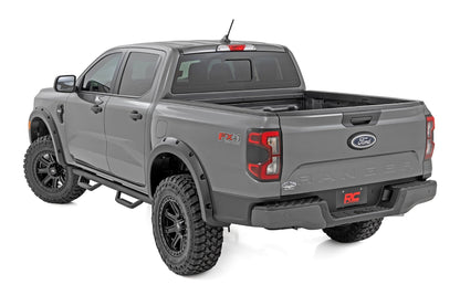 Rough Country F-F12401-JS Pocket Fender Flares | JS Iconic Silver | Ford Ranger 2WD/4WD (2024-2025)