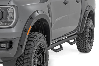 Rough Country F-F12401-G1 Pocket Fender Flares | G1 Absolute Black | Ford Ranger 2WD/4WD (2024-2025)