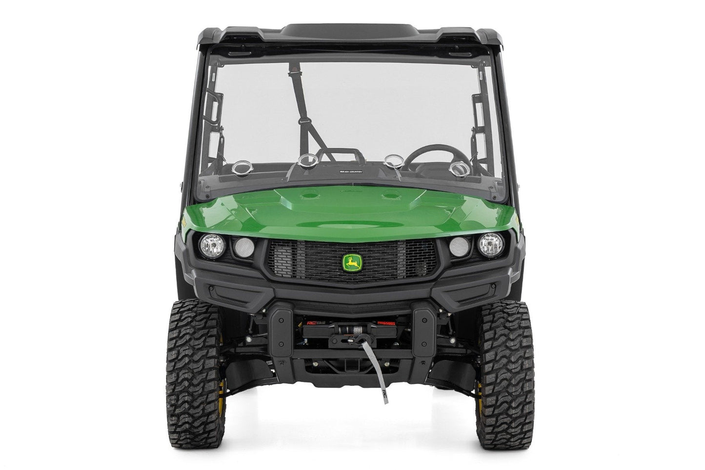 Rough Country 98222275 Vented Full Windshield | Scratch Resistant | John Deere Gator XUV 835E
