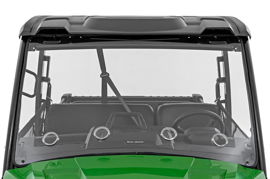 Rough Country 98222275 Vented Full Windshield | Scratch Resistant | John Deere Gator XUV 835E