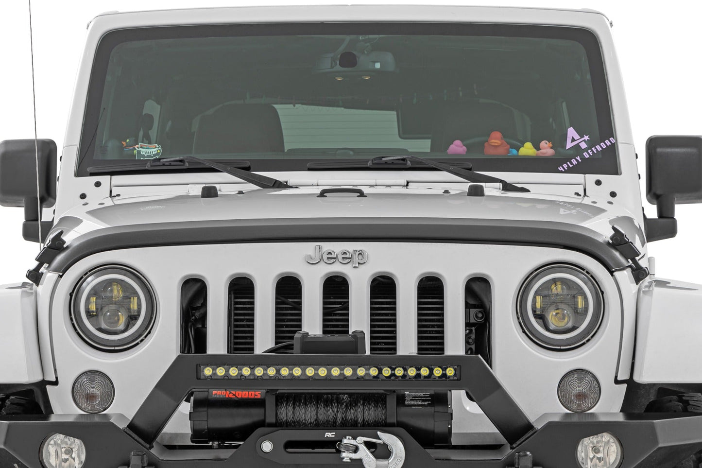 Rough Country TC105200 Trail Cladding | Hood Protector | Jeep Wrangler JK/Wrangler Unlimited  (07-18)