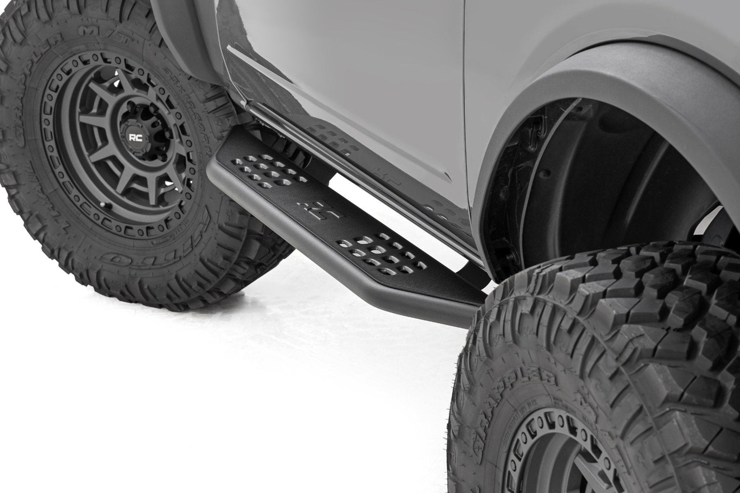 Rough Country 14004 OV2 Running Boards | Side Step Bars | 2-Door | Ford Bronco (2 Door) (21-25)