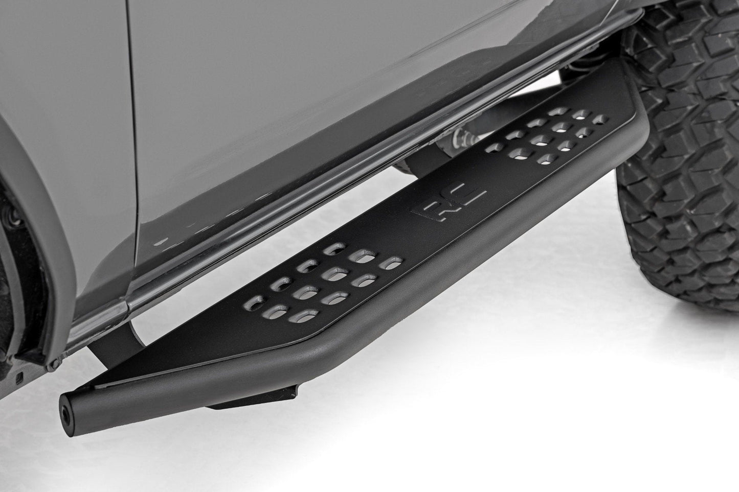 Rough Country 14004 OV2 Running Boards | Side Step Bars | 2-Door | Ford Bronco (2 Door) (21-25)