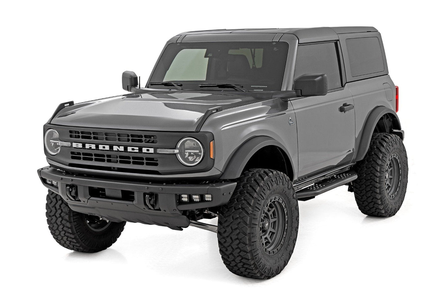 Rough Country 14004 OV2 Running Boards | Side Step Bars | 2-Door | Ford Bronco (2 Door) (21-25)