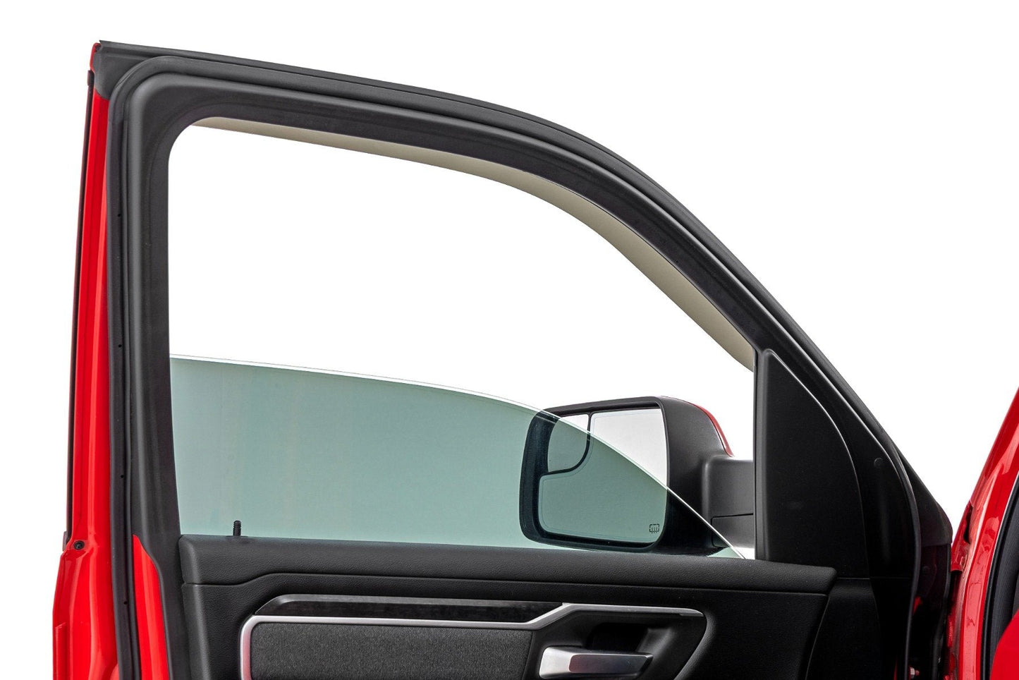 Rough Country 941924 Side Window Deflectors | Tape On Rain Guard | Ram 1500 (19-26)/1500 TRX (21-24)